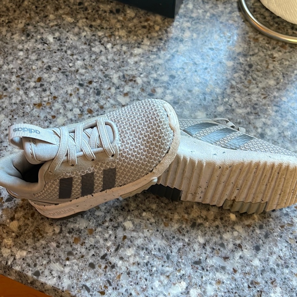 Slightly used toddler adidas sneakers